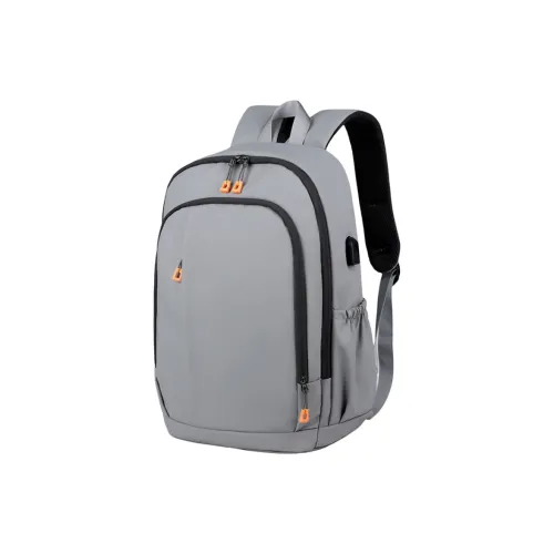 ROSEROOEN Рюкзак из кожи с мембраной стандартный унисекс серый черный