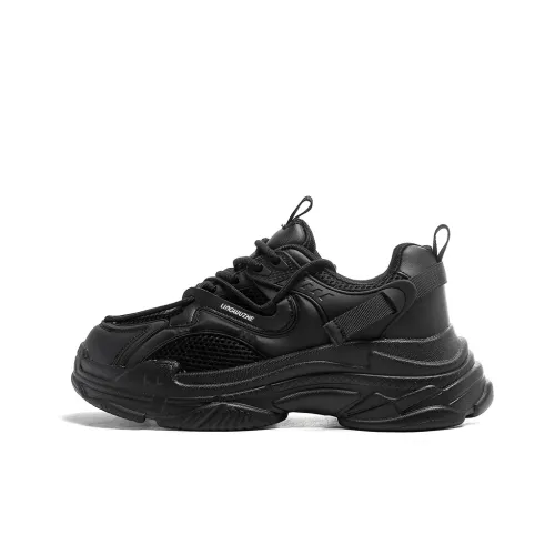 Lingwuzhe Аbrasion Resistant Дышащий Увеличение Высоты Низкий Топ Кроссовки с Толстой Подошвой Унисекс