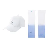 Белые шапки и кепки + синие и белые охлаждающие рукава