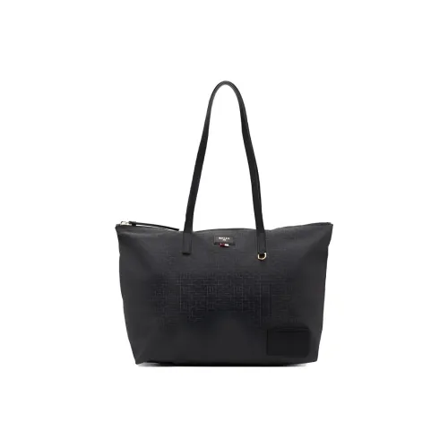 BALLY Ткань Тоут Сумка Сумка для покупок Сумка на плечо Унисекс Черный