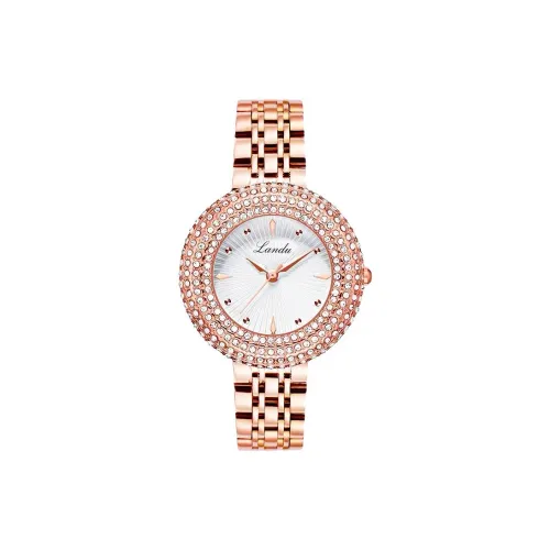 LANDU Кварцевый механизм Женские часы 36 мм Белый