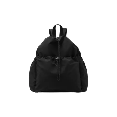 COS Хлопок с Полиэстером Рюкзак Стандартный Унисекс Черный