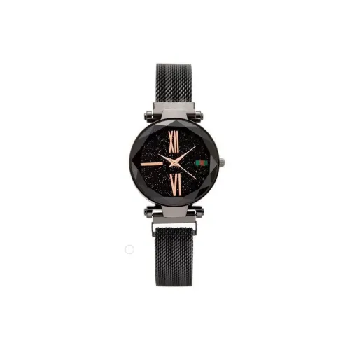 LANDU Кварцевый механизм Женские часы 36 мм Черные