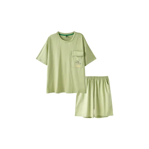 Fun Rabbit Пижамный комплект Мужской Algae Зеленый