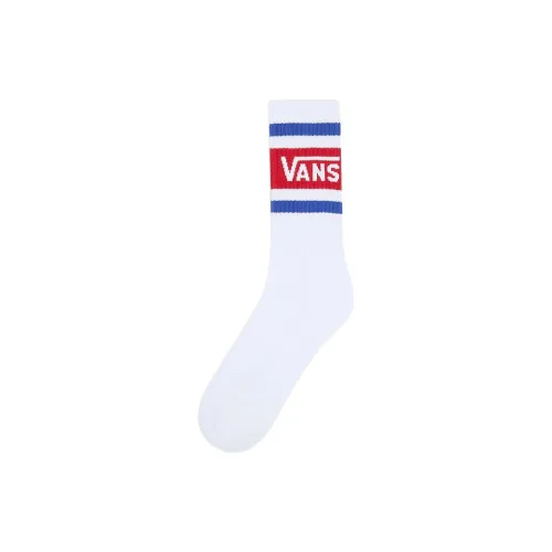 VANS Drop V Crew 1 пачка Белые Мужские MID Носки до икры