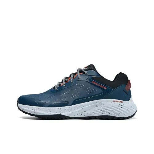 Skechers Bounder Low Топ Повседневные Беговые Кроссовки Мужские Морской Синий