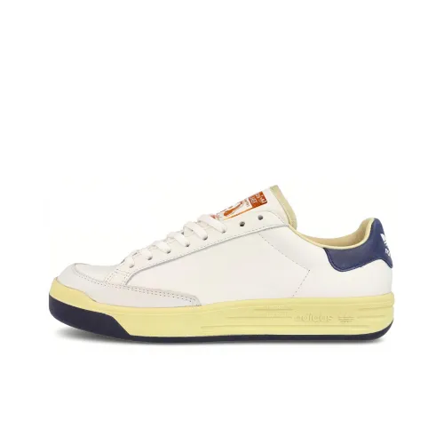 Adidas Originals Rod Laver Aniline Устойчивые к истиранию Низкие Кроссовки для скейтбординга Мужские Белые и Синие