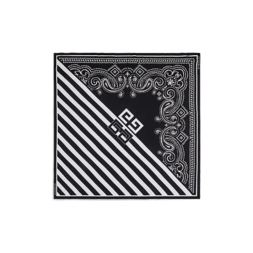 GIVENCHY Шелковые шарфы Женские Черный