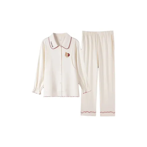 MIIOW Пижамный комплект Женский Белый Гриб