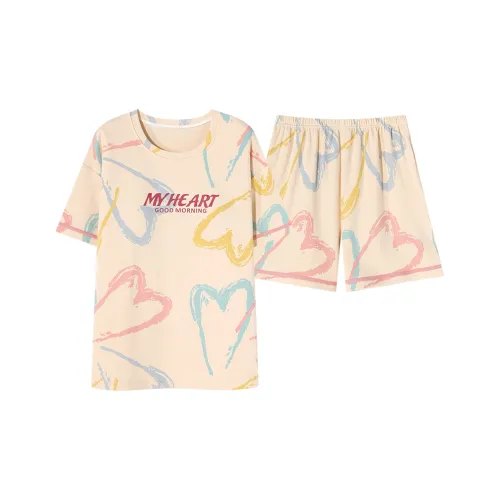 The Story Of The Flower Season Пижамный комплект женский абрикосовый