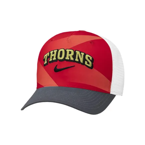 Nike Полиэстер Хлопок Кепки Унисекс Красный