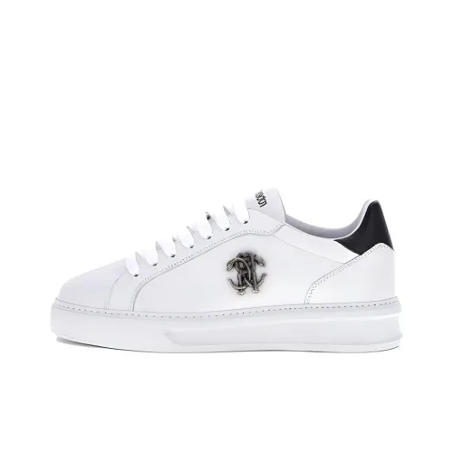 Roberto Cavalli Низкие кроссовки для скейтбординга мужские белые