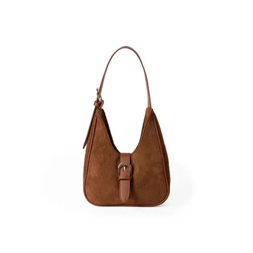 H YXIANG Замша с ПУ (полиуретан) Сумка Сумка через плечо Женская