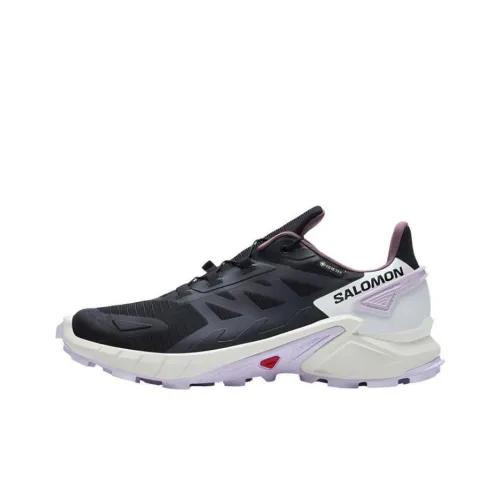 SALOMON Supercross 4 Амортизаторы Slip-resistant Низкий топ Уличная обувь Женская Черный Белый Фиолетовый