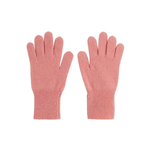 MM6 MAISON MARGIELA Шерстяные трикотажные перчатки для детей розовые