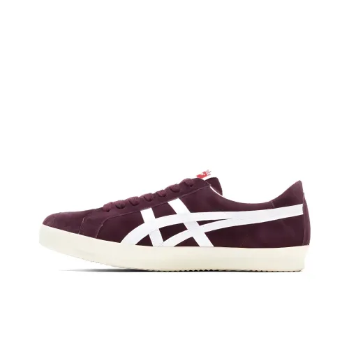 Onitsuka Tiger Fabre NM Устойчивые к истиранию Низкие Кроссовки для скейтбординга Унисекс Белый Фиолетовый