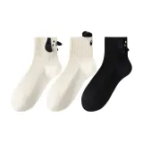 3 пары (Белый щенок + Белая панда + Черный щенок)