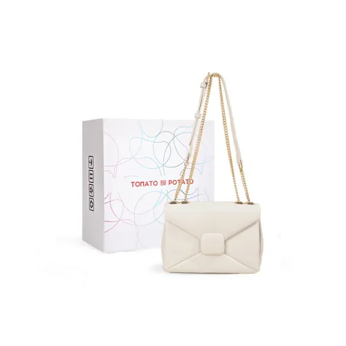 TOMATO POTATO Сумка через плечо из коровьей кожи стандартная женская экрю хаки черный