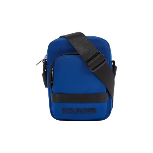 Tommy Hilfiger Полиэстер Сумка через плечо Средняя Мужская Темно-синяя