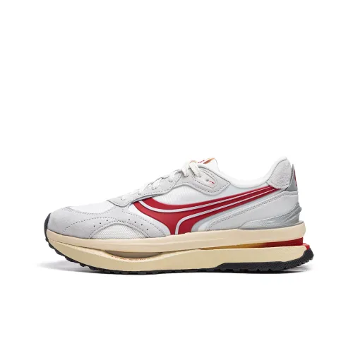 LINING Zhengrong M1000 Casual Низкий Топ Светлый Дымчатый Серый/Айвори Мужской