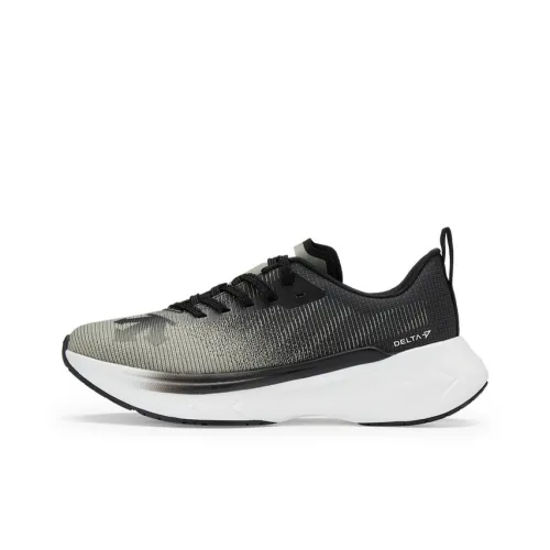 DESCENTE Бег Дышащий и Устойчивый Низкий Топ Беговые кроссовки Женские Черный