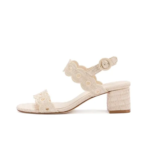 Larroude FLORENCE One Ремешок Сандалии 4,5 см Женские Бежевые