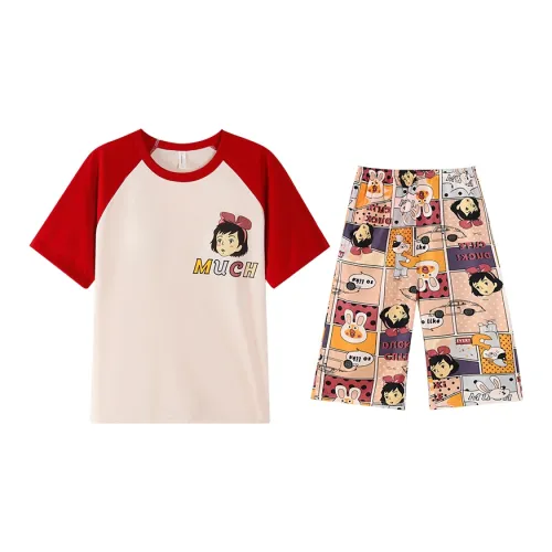 Empowering Words Пижамный комплект женский цвет груши белый