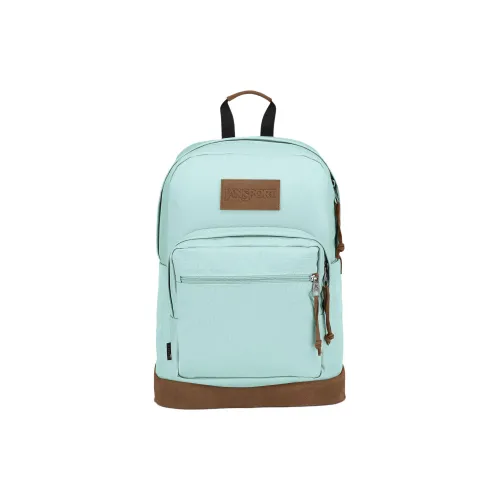 JanSport Suede Leather Backpack Unisex Blue JanSport Замша Кожа Рюкзак Унисекс Синий