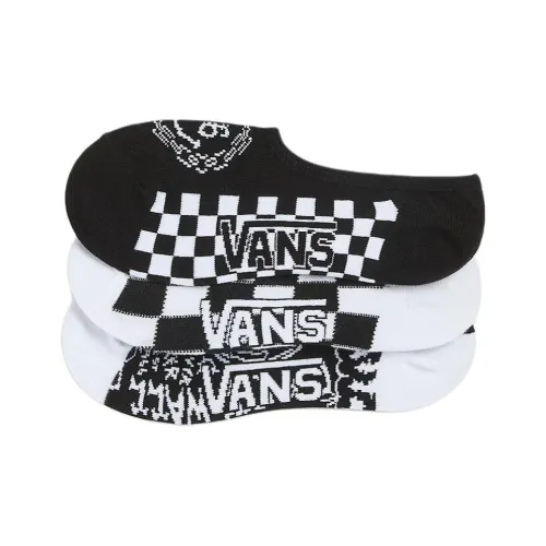 VANS 3 шт Черный+Белый+Белый Унисекс No Show Носки