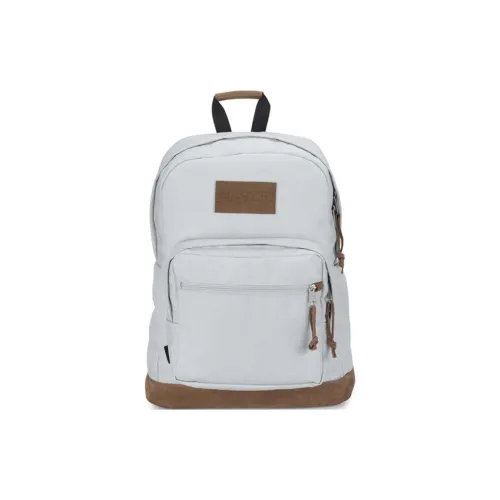 JanSport Замша Кожа Рюкзак Унисекс Серый