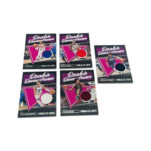 Панини Эдвардс Барретт Халибертон Сиякам Секстон Звезда Карта Карта пройдет Through Спортивные карты