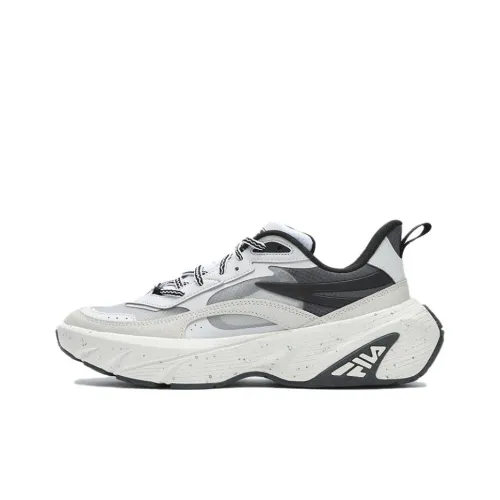 FILA Износостойкий Низкий Топ Casual Мужской Белый Серый