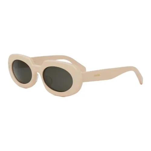CELINE Пластик OVAL SUNGLASSES Женские Коричневый