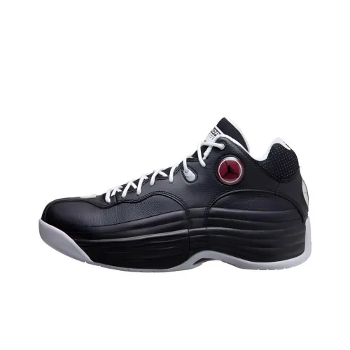 Jordan Jumpman Команда I Shock Absorbers Нижняя юбка Устойчивая к истиранию MID Баскетбольные кроссовки Мужской
