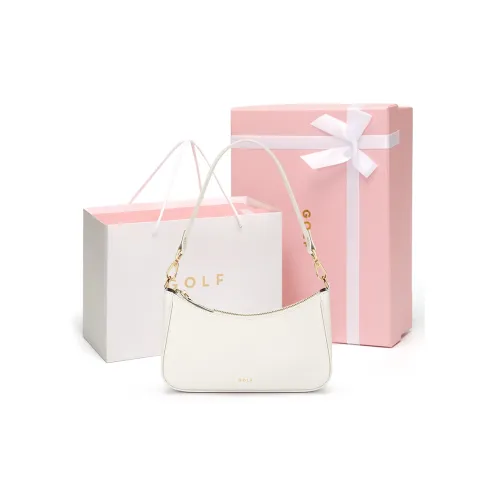 GOLF Коровья кожа Сумка через плечо Стандартная Женская Кокосовое молоко Белый Элегантный Черный