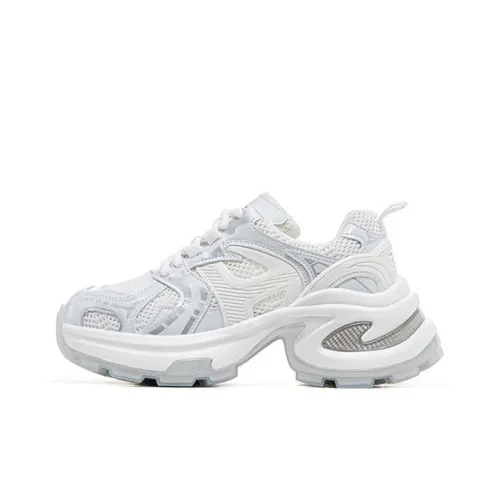 KEKAFU Противоскользящие и износостойкие визуально увеличивают рост Низкие топовые кроссовки с толстой подошвой Женские