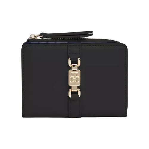 Tommy Hilfiger Переработанный полиэстер кошелек средний женский черный