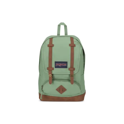 Jansport Переработанный полиэстер рюкзак унисекс зеленый и коричневый