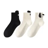 3 пары (Черная панда + Белая панда + Белый щенок)