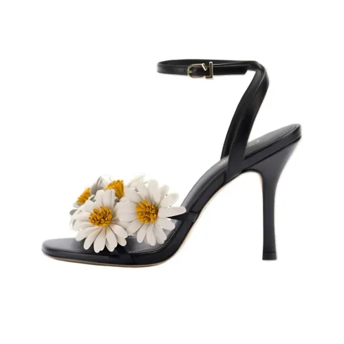 Larroude FIORE One Strap Sandals 9,6 см Женские Черные