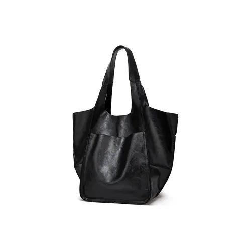 H YXIANG ПУ (полиуретан) Сумка-тоут Сумка для покупок Сумка через плечо Женская Черная Коричневая Хаки