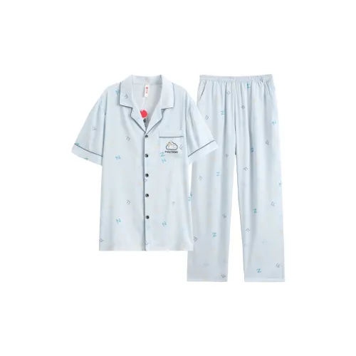 FENTENG Пижамный комплект Мужской Rain Aqua Blue