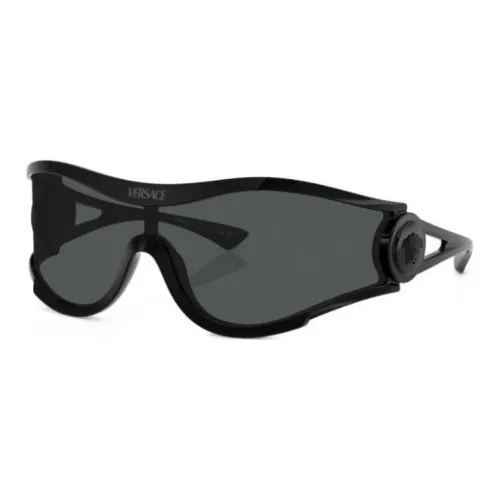 VERSACE Нерегулярная форма Солнцезащитные очки Мужской Черный