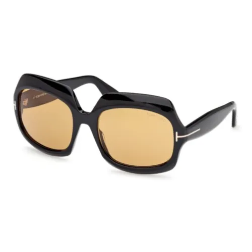 TOM FORD Ацетат Прямоугольные Солнцезащитные очки Унисекс Черный