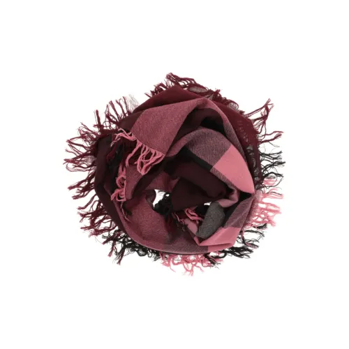 Burberry Мериносовая шерсть Вязаные шарфы Унисекс Бордовый