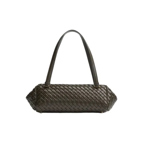 Bottega Veneta Intrecciato Кожа Сумка Сумка через плечо Женская Хаки