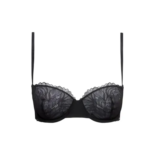 CK Calvin Klein Без подкладки Бюстгальтер BALCONETTE Европейская версия Женский Черный