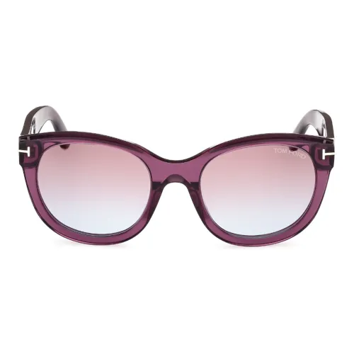 TF Литьевые Солнцезащитные очки Нерегулярной формы Унисекс Фиолетовый