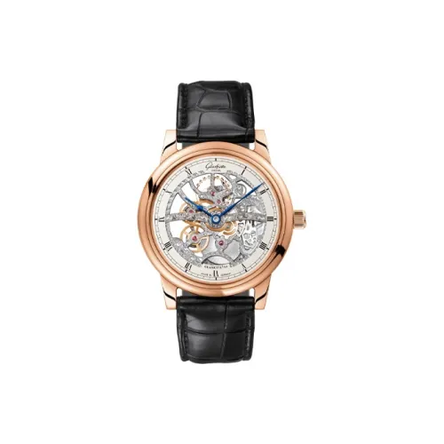 Glashütte Original Автоматический Механический Часы Мужские SENATOR 42 мм Серебряные