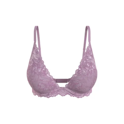 CK Calvin Klein Легко Подкладанный Бюстгальтер PLUNGE Европейская версия Женские 1 упаковка фиолетовый